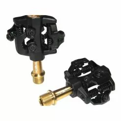 Accell Xpedo Clipless CXR Pro Cykelpedal (sort / Guld 9/16")