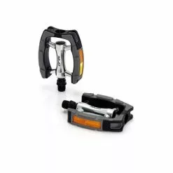 XLC City- / Comfort Pedal PD-C07 Plastic Covered (black, Silver, Gray)