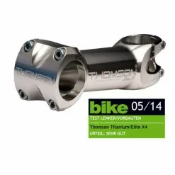 Thomson Elite X4 Ahead-stel (1-1/8" | 0° | 110x31.8mm | Sølv)
