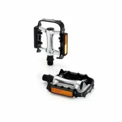 XLC PD-M04 Ultralette Cykelpedal (236g | Sølv / Sort)